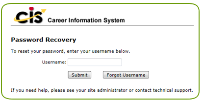 Password recovery image